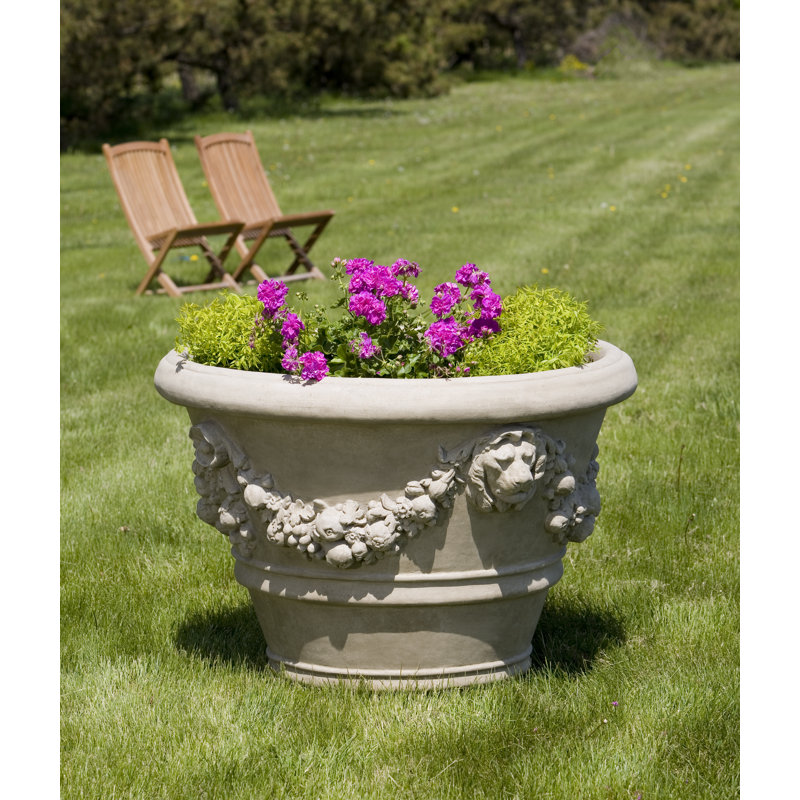 Pot de fleurs en fonte Morris, Naturel