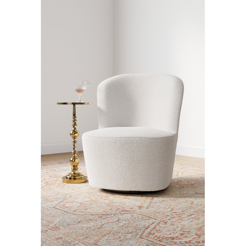 Millender Pedestal End Table, Antique Gold