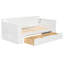 Lit de jour avec tiroirs de bureau amovibles et table d'appoint-130520537-130520534