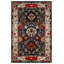 Tapis en coton et polyester multicolore à imprimé numérique Derya Collection-1028763777