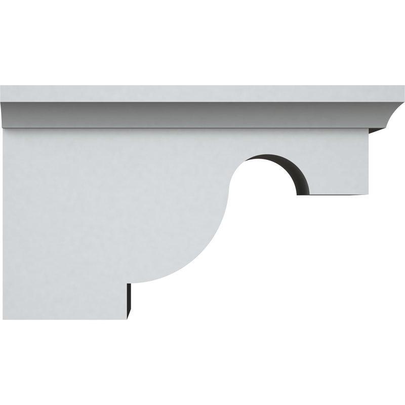 Endurathane Dublin Bracket, 6"W x 7 1/2"D x 5"H, Factory Primed, 5"H x 6"W x 7.5"D