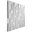 19 5/8"W X 19 5/8"H Staggered Brick Endurawall Decorative 3D Wall Panel, White, 50/PK