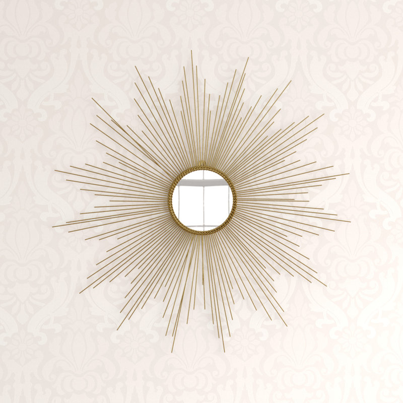 Bauerle Metal Flat Wall Mirror