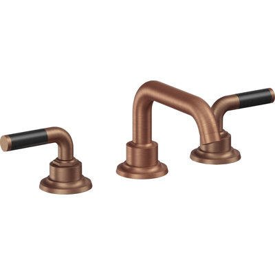 Descanso 8" Widespread Lavatory Faucet with Carbon Fiber Handle