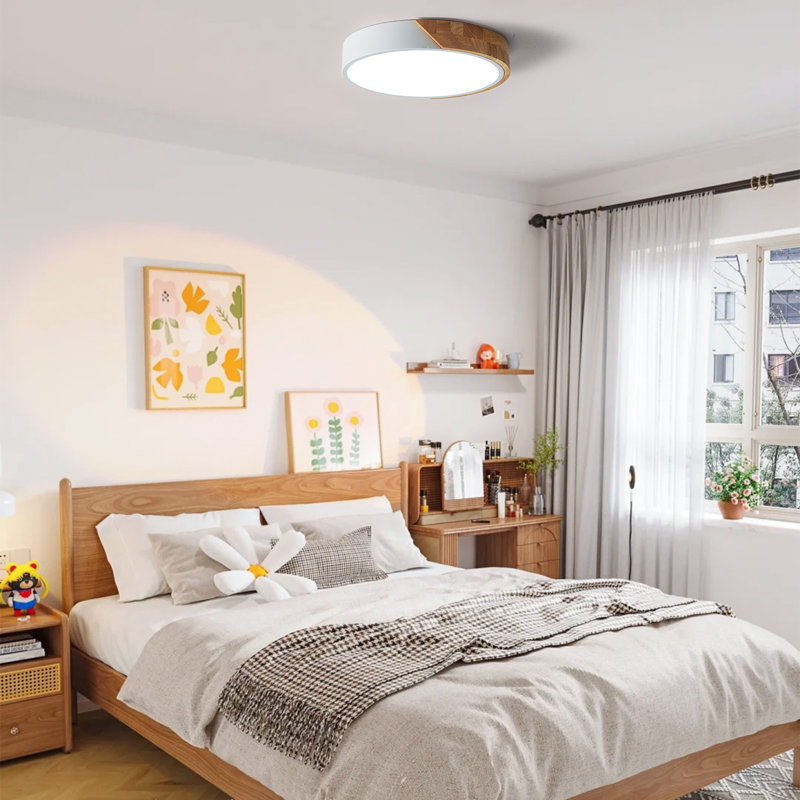 Demeshia LED Flush Mount, 4500K, White