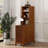 Multifunctional White End Table with Charging Station & Storage Drawers-1541349902