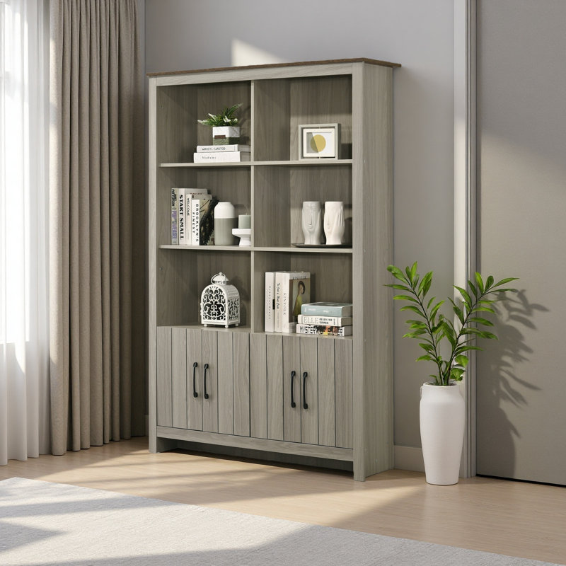 Bibliothèque l 47 "avec portes d'armoire