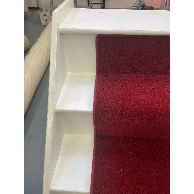 Royal Red Carpet Stair Runner With Whipped Edge and Stain Resistant