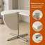 Table de salle à manger ronde pliable à 4 panneaux Modern Minimalist, bureau convertible peu encombrant avec base en alliage d'aluminium, table extensible de 37,4 po pour petits appartements, bureaux et cafés