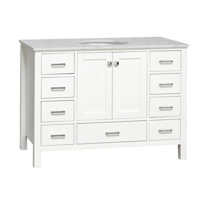 Claudett 48'' Single Bathroom Vanity with Top