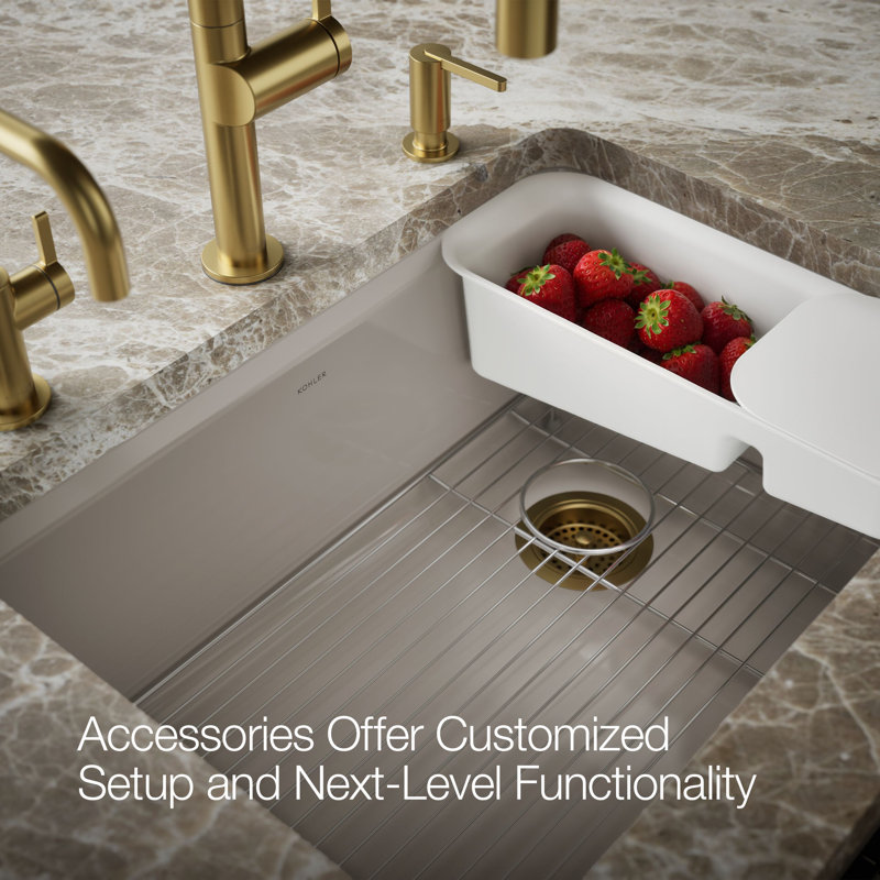 Riverby® 27"L x 22"W Kitchen Sink, Truffle
