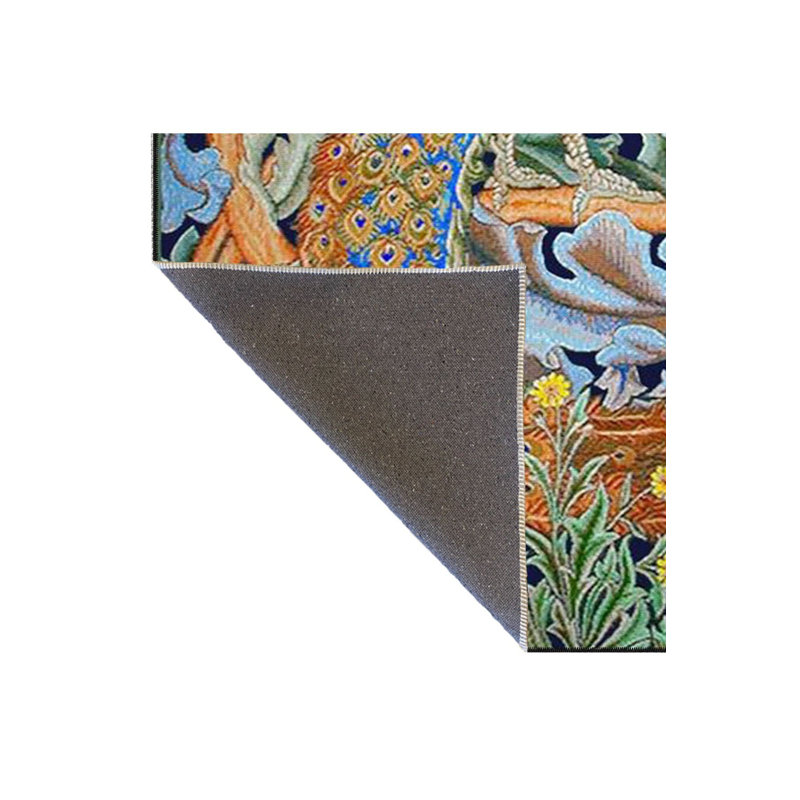 Tapis décoratif tissé à motif de feuilles et d'oiseaux, Tapis de couloir 3 pi 3 po x 6 pi 7 po inclus