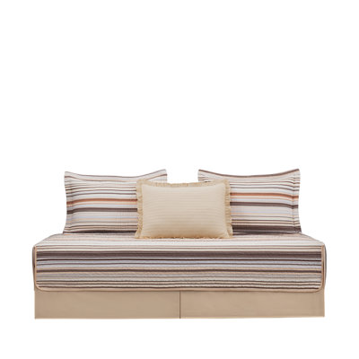 Avery Striped Pre-Washed Cotton Quilt Set