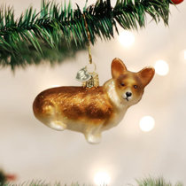 christmas tinsel corgi