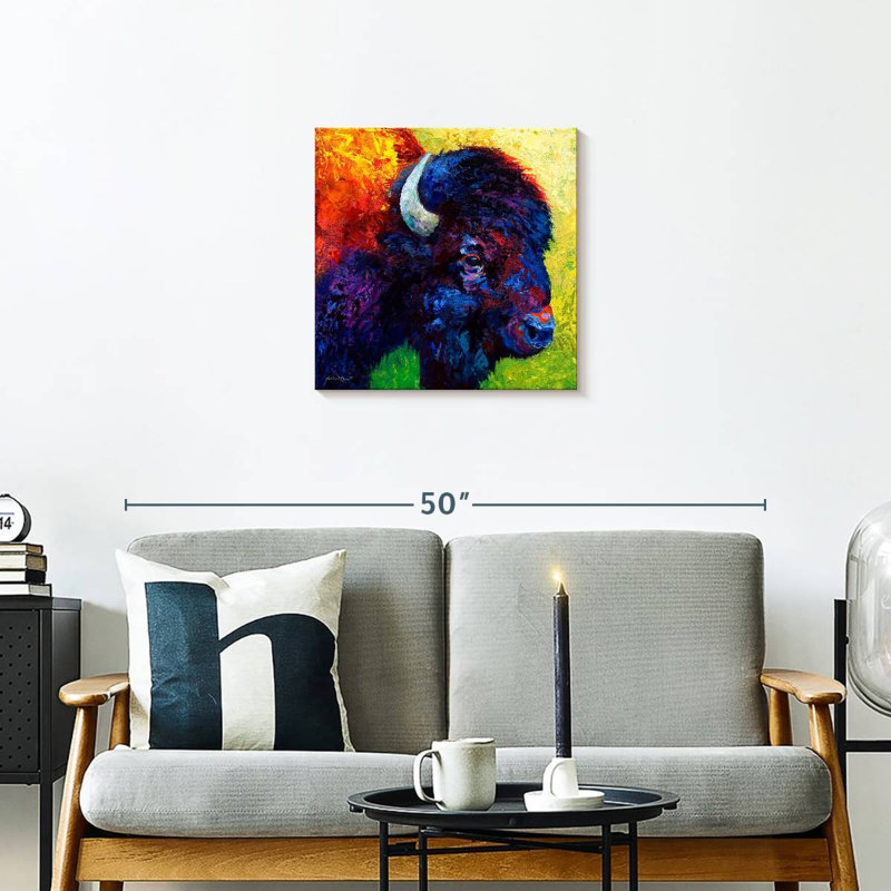 Brampt Bison Head III, 20" H x 20" W