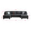 Canapé modulaire rembourré avec deux chaises longues