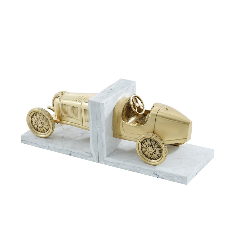 Book Of Speed, White/Polished Brass