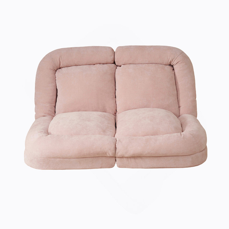Canapé-lit double convertible pliable, rose, Rose
