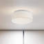 Armande Linen LED Flush Mount-1043079294