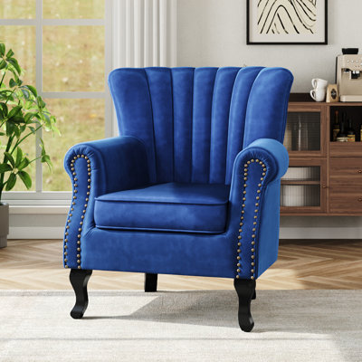 Cadsden Velvet Wingback Chair