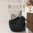 1.28 Glossy Black Egg Shape Single Flush Toilet, Multiple Glazed Surface, Easy - To Clean, 25.98 In Depth, 22 Package Width Clean Design, Quick Release Seat, 18.98 Width, 29.1 Depth-125560743