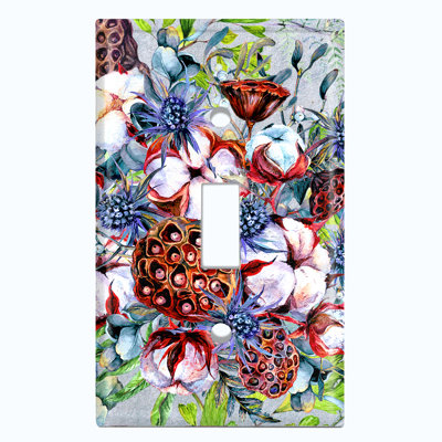 Patterned 2 - Gang Toggle Light Switch Standard Wall Plate