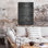 «Piano Keys Blueprint Vernis Chalkboard», art mural en métal