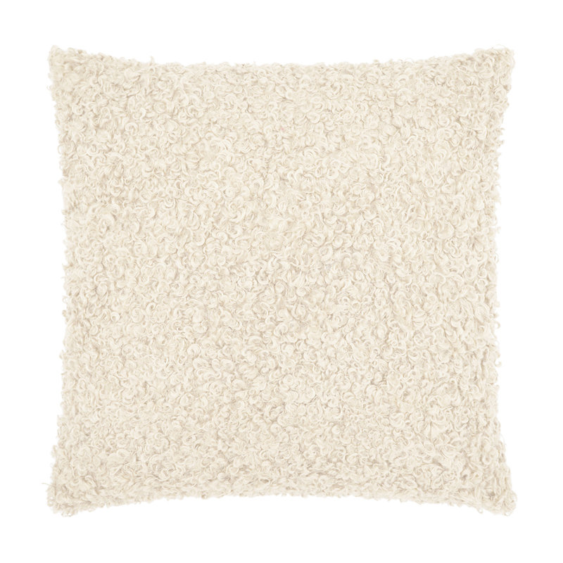 Lambsy Decorative Pillow, Natural, Square 24"