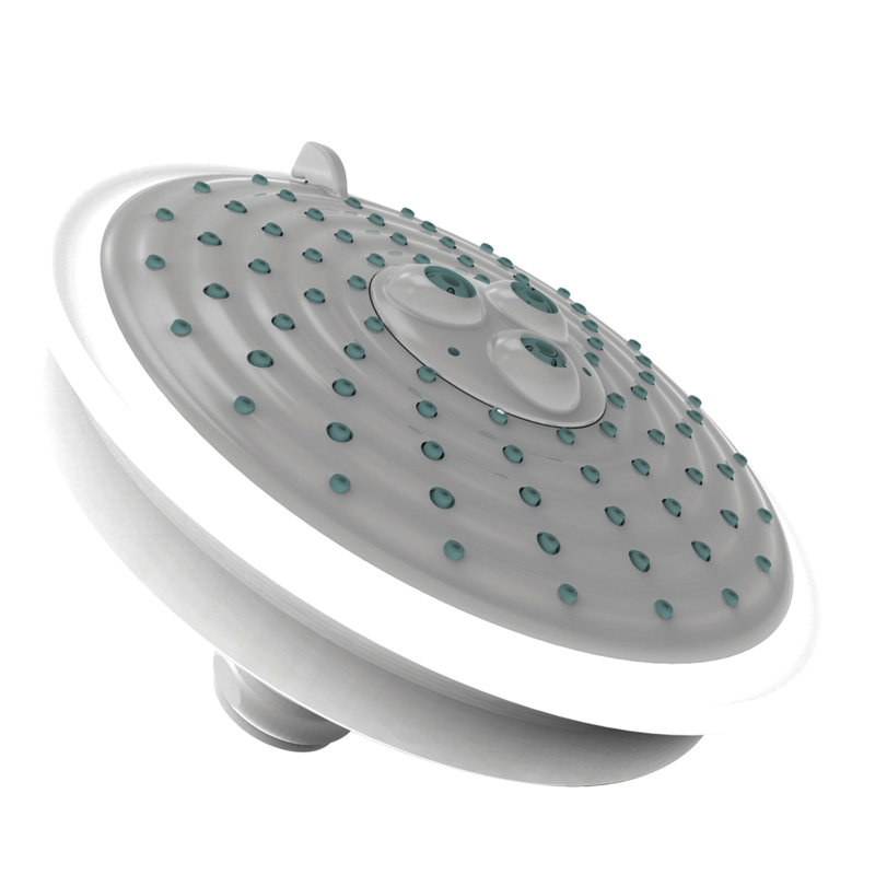 Multi Function Fixed Shower Head, Matte White