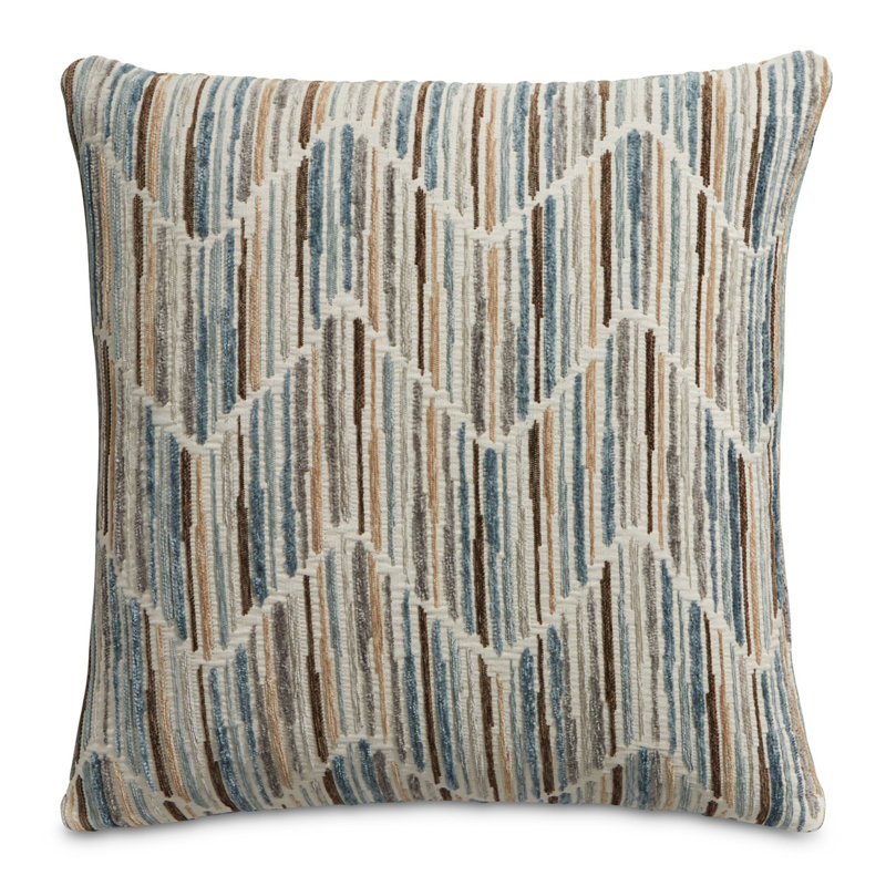 Augusta Square Pillow Cover & Insert, Vapor
