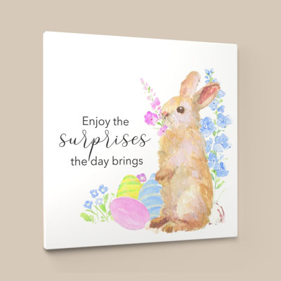 Lapin de Pâques par Sally Swatland - Graphisme sur toile