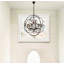 Luminaire suspendu en forme de globe à 6 lumières avec détails en cristal