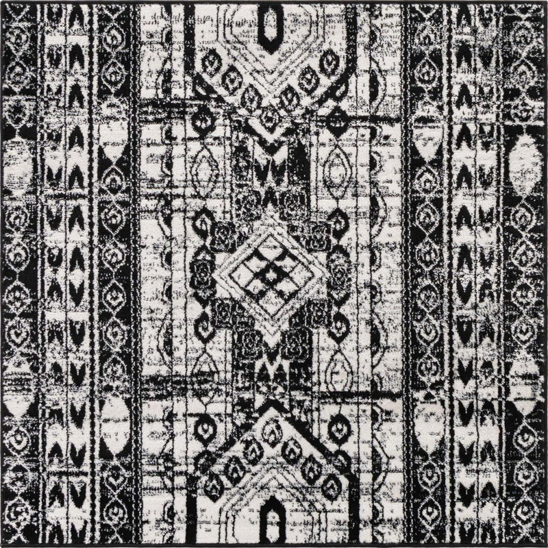 Tapis ivoire Ibaad, Carré 4 pi 1 po