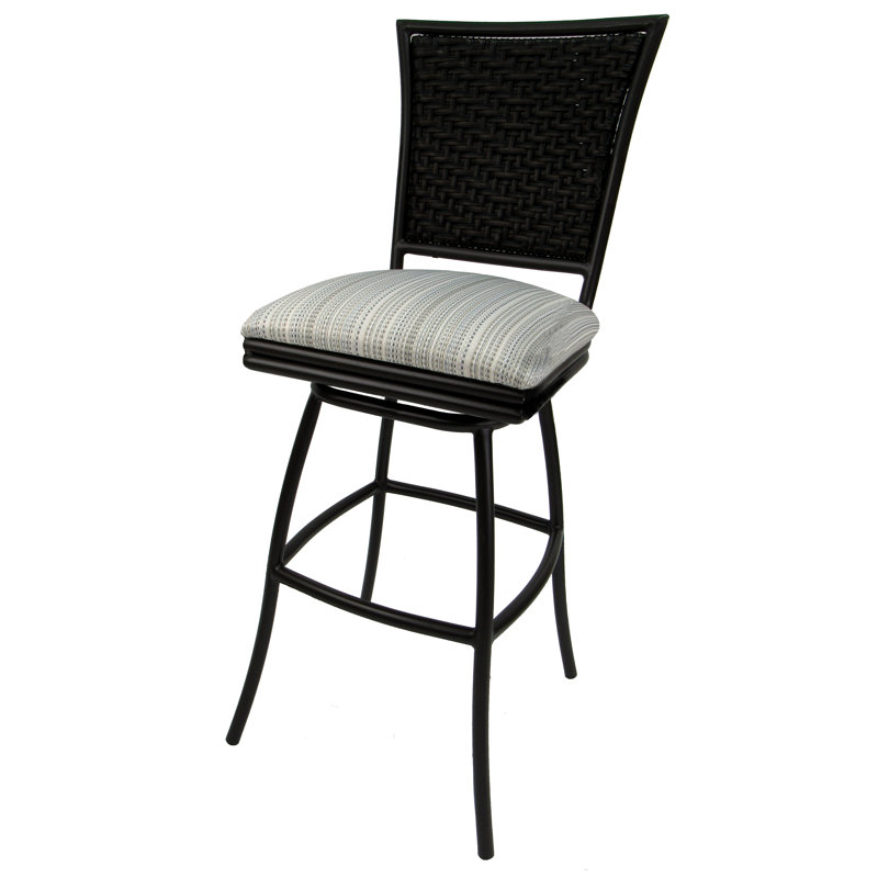 Tabouret 30 "avec coussin, Plaisir naturel, Brun, 30"