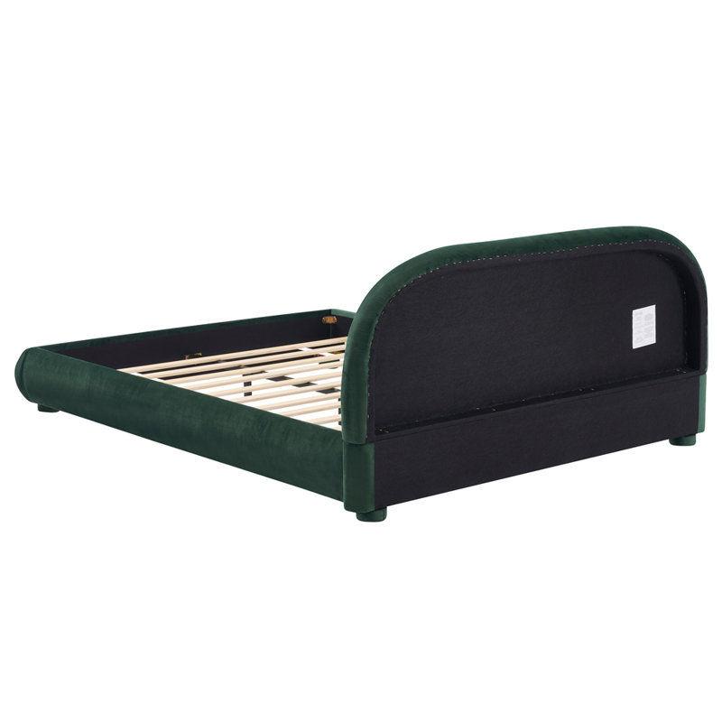 Lit tapissier Style, Queen, Vert