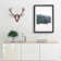 Fir Tree Forest in Winter in Abstract - Picture Frame Painting Print