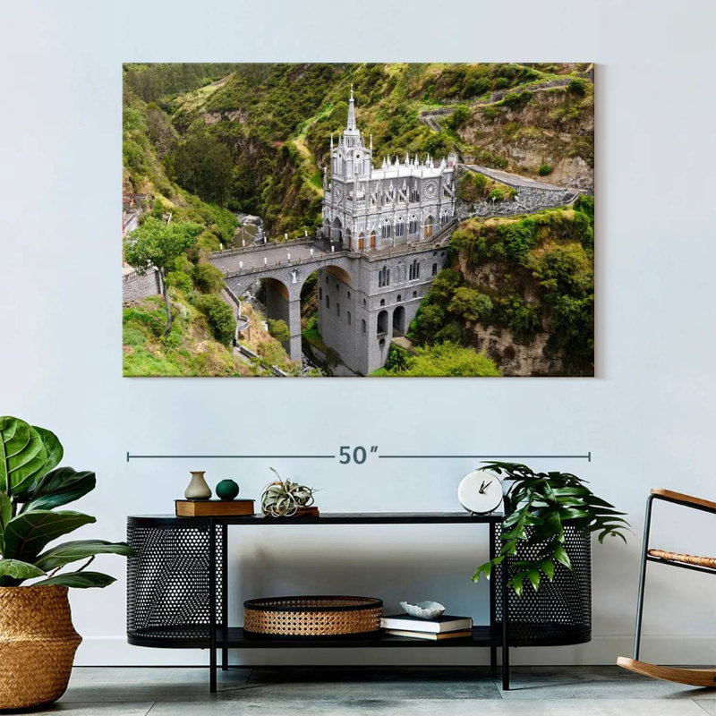 Église basilique Adella Las Lajas, H 34 po x l 51 po