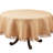 Natural Burlap Rustic Jute Tassel Tablecloth 72" Round