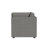 Sky Corner Seat 24" Gray With Pillow-126756068