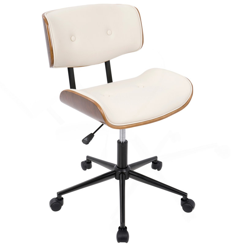 Chaise de bureau Lombardi, Crème