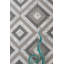 Carreau de porcelaine mat à motif géométrique 8 po x 8 po Palace-92419565