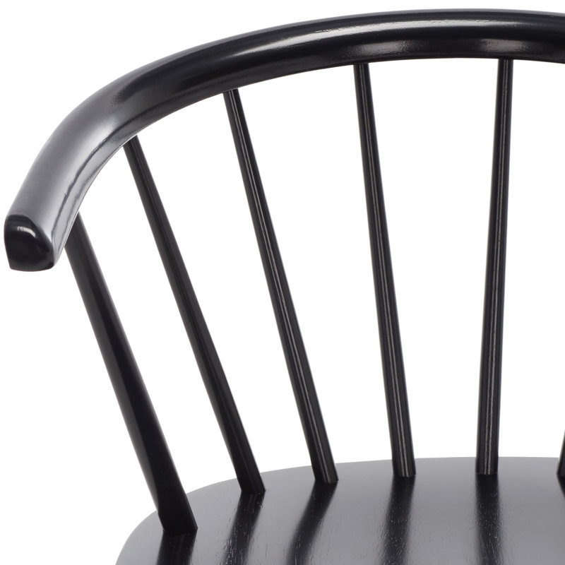 Sheffield Solid Wood Stools, Counter Stool (23" Seat Height), Black