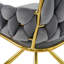 Bessellieu 46cm H Velvet Upholstered Metal Armchair-1515579694-1515579688