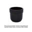 Jardinière en céramique noire antique pour terrasse, jardin, rebord de fenêtre, etc. (3 pièces)
