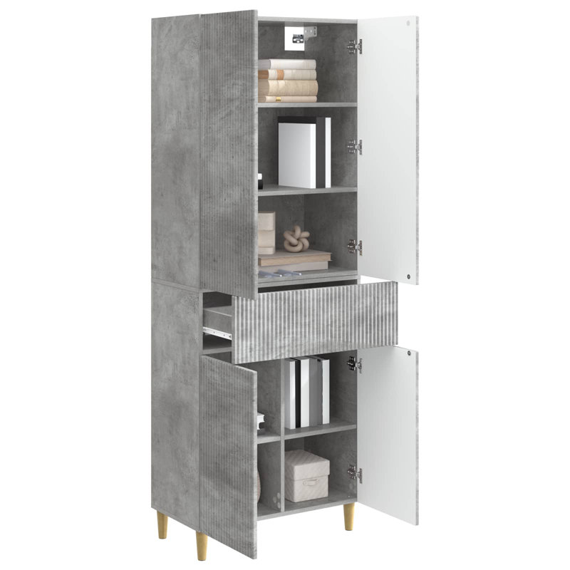 Storage Cabinet, Concrete Grey