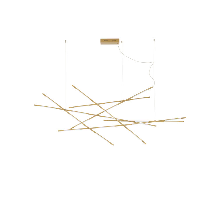 RACCIO 23 - Light Gold LED Geometric Pendant