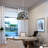 1-light Black Pendant Light