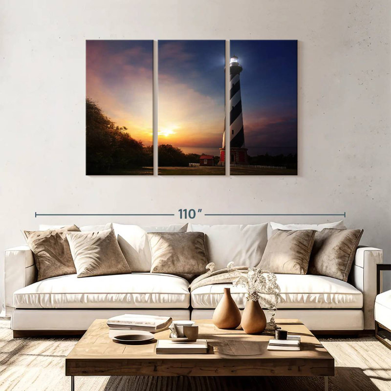 Lilie Cape Hatteras Lighthouse Sunset, 48" H x 74" W