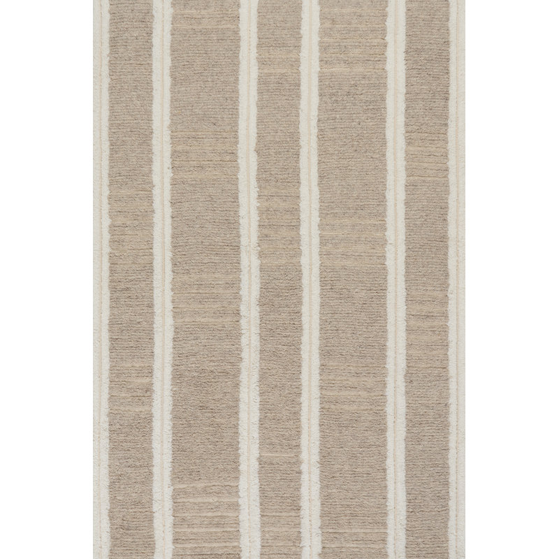 Tapis en laine Adaluna, Brun, Rectangle de 9 pi 6 po x 13 pi 6 po