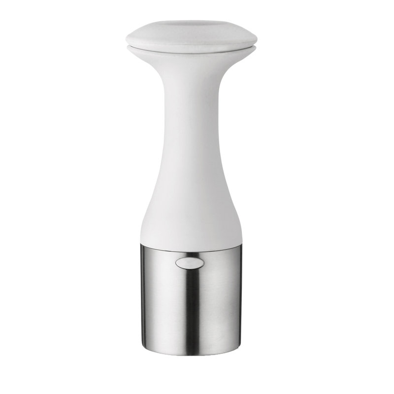 Cuisipro Ice Cream Scoop and Stack, For Serving Ice Cream, Easy One Hand Operation, 19.5cm, Silver/White